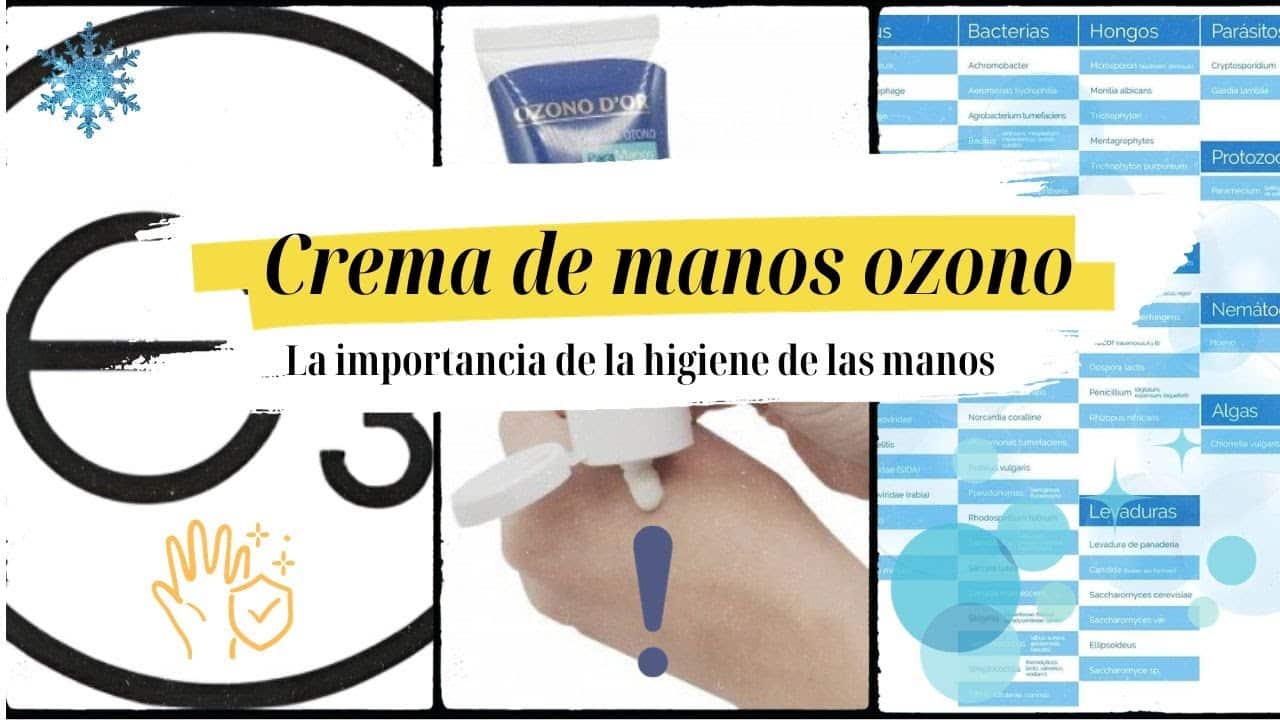 Crema de Ozono para desinfectar las manos